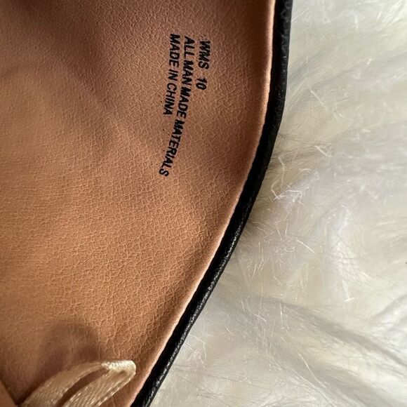 Charming Charlies black peep toe wedge cork heel - Picture 9 of 9